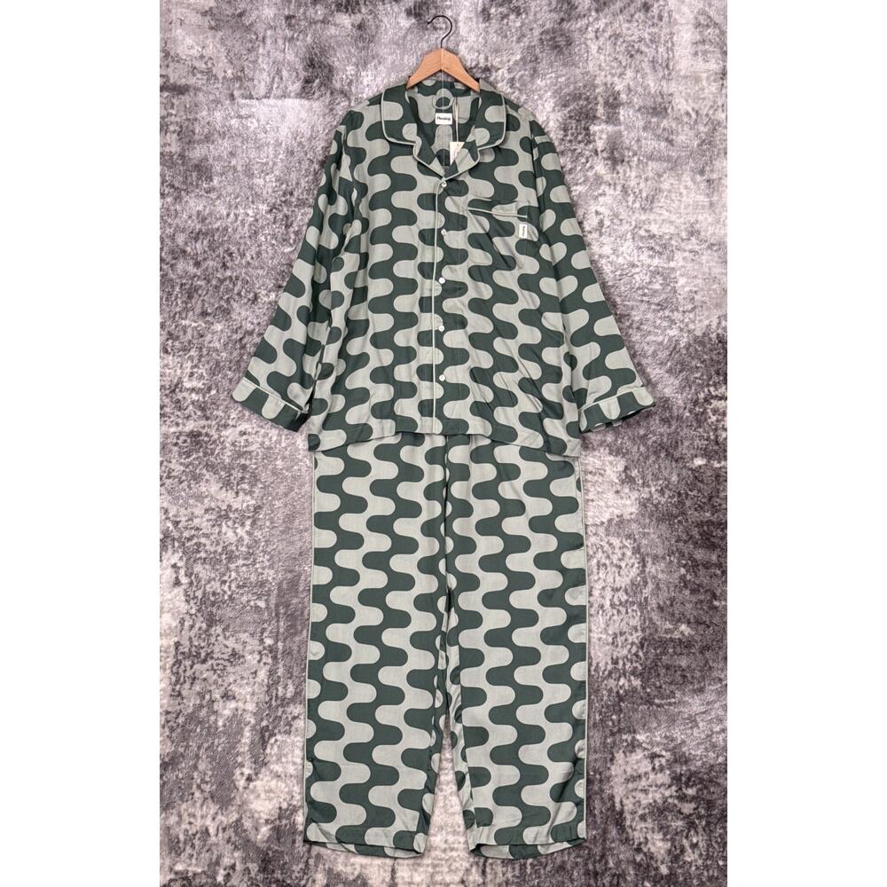 New Pleasing Harry Styles House Pajamas Set 2XL Unisex Green Retro